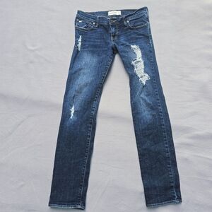 Abercrombie Kids Blue Distressed Jeans Size 14